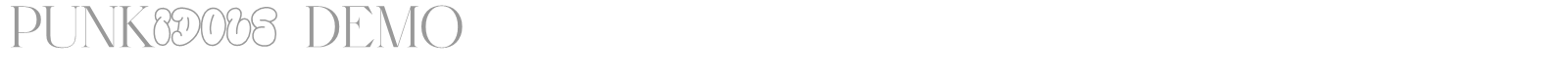 Punk Idols font preview